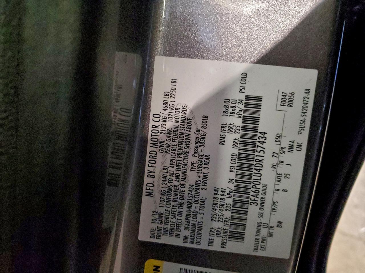 2013 FORD FUSION SE HYBRID photo 13
