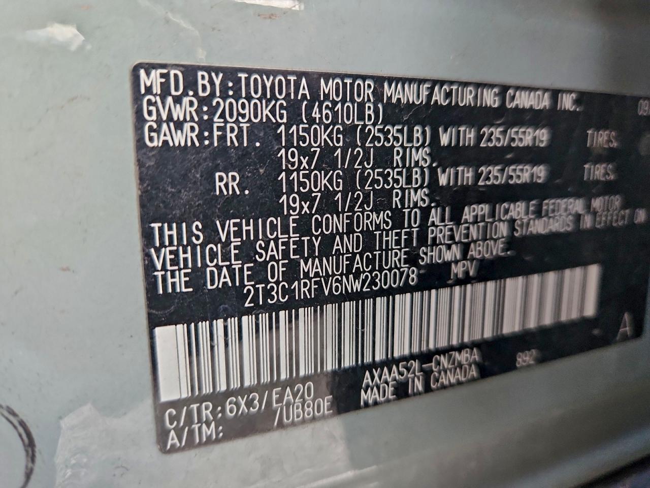 2022 TOYOTA RAV4 XLE PREMIUM photo 23