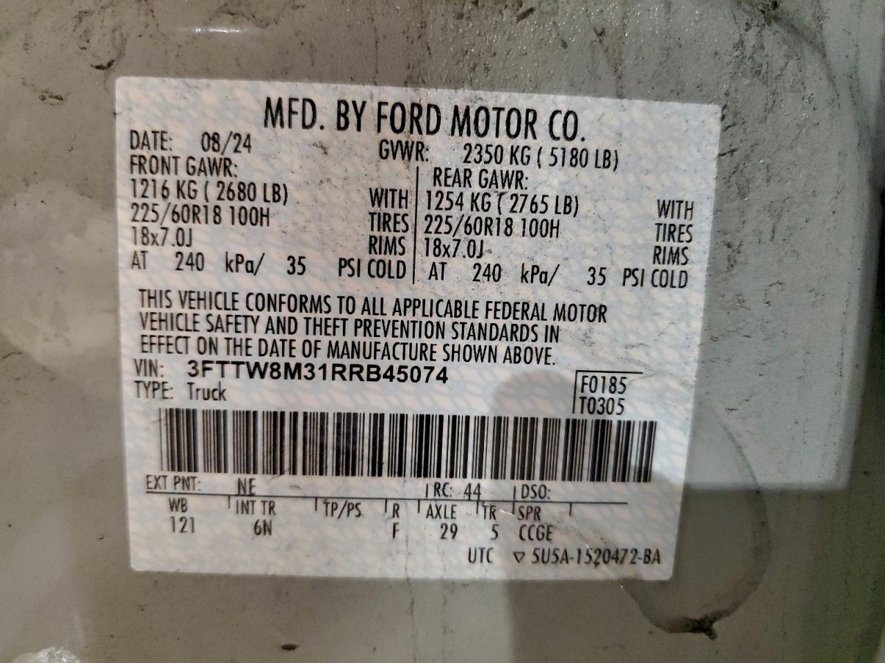 2024 FORD MAVERICK LARIAT photo 13