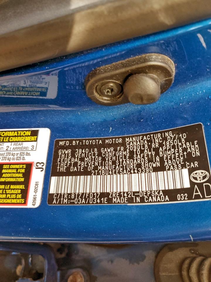 2010 TOYOTA COROLLA S photo 23