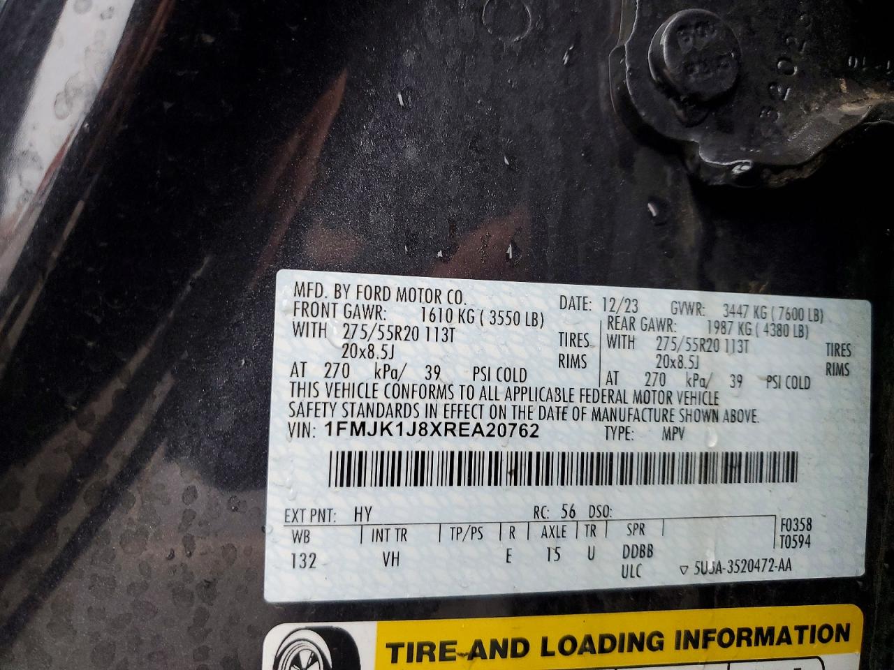 2024 FORD EXPEDITION MAX XLT photo 13