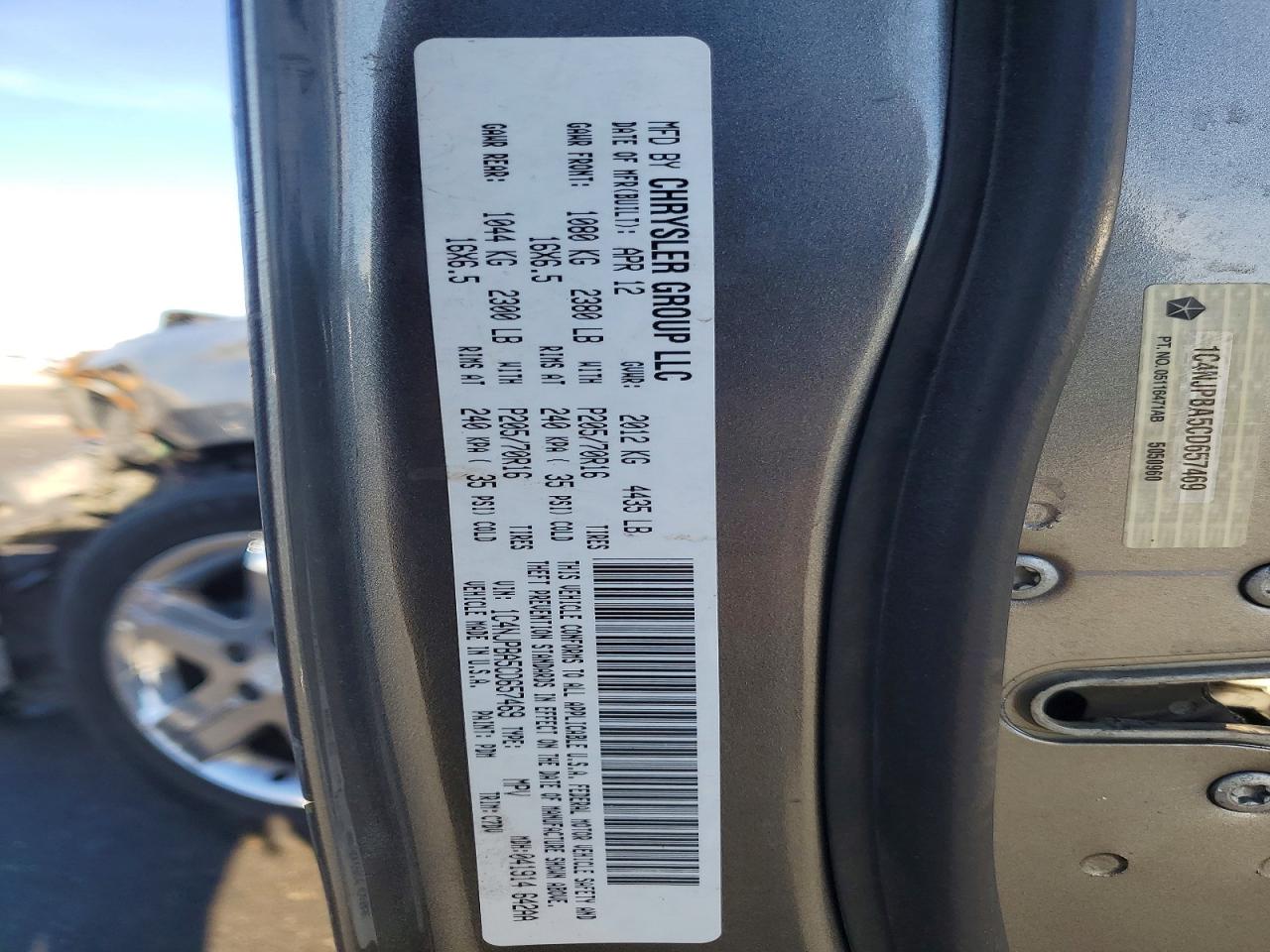 2012 JEEP PATRIOT SPORT photo 37