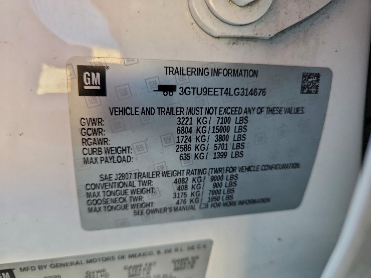 2020 GMC SIERRA K1500 AT4 photo 12