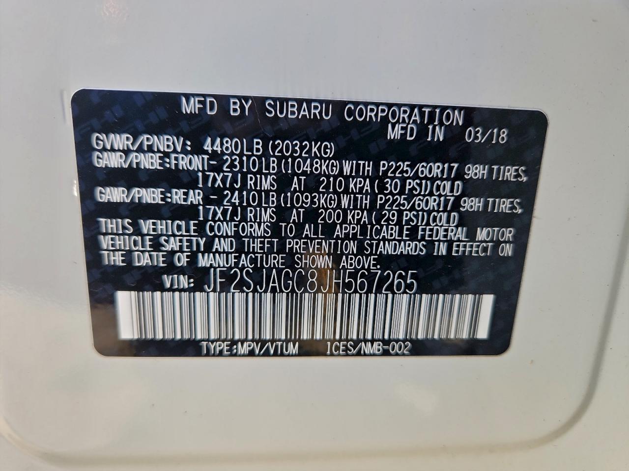 2018 SUBARU FORESTER photo 13
