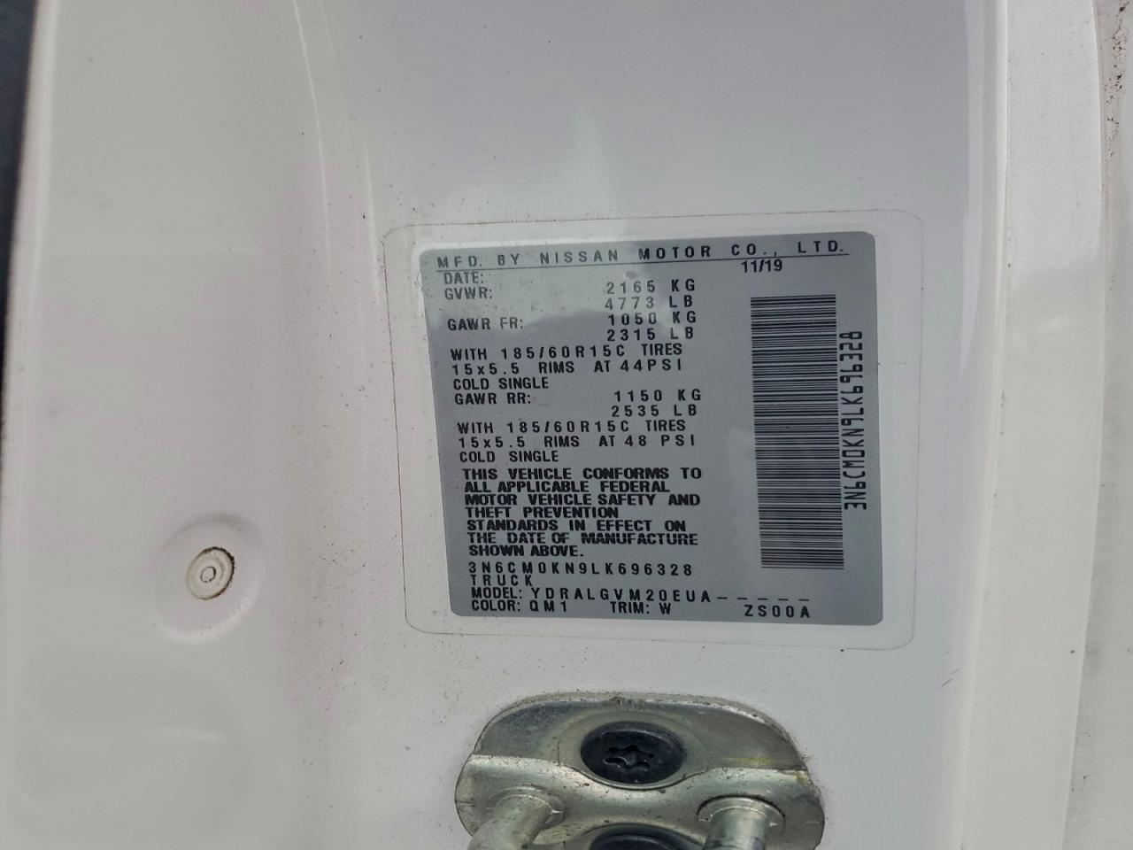 2020 NISSAN NV200 2.5S photo 13