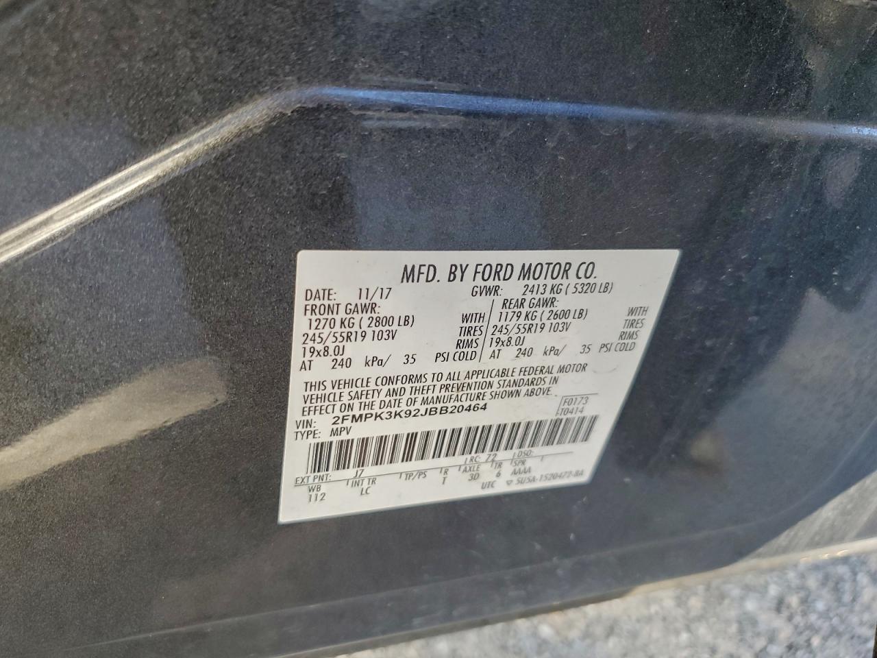 2018 FORD EDGE TITANIUM photo 13