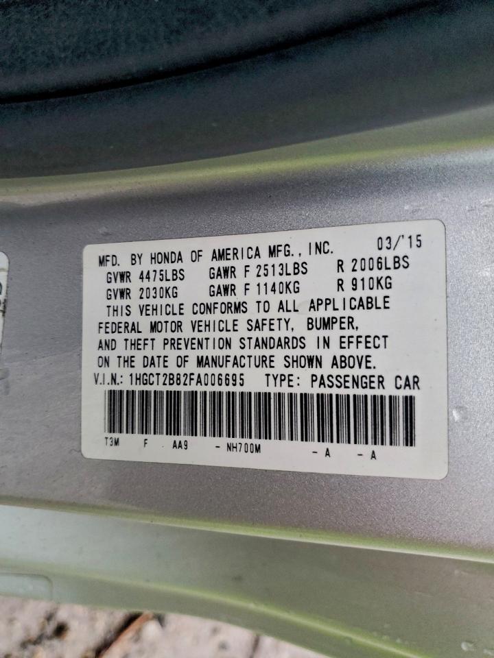 2015 HONDA ACCORD EXL photo 13