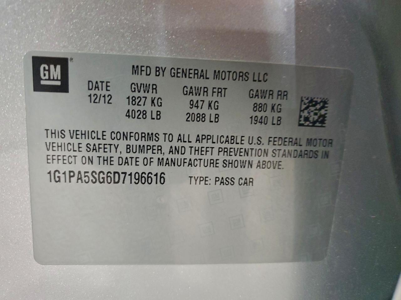 2013 CHEVROLET CRUZE LS photo 13