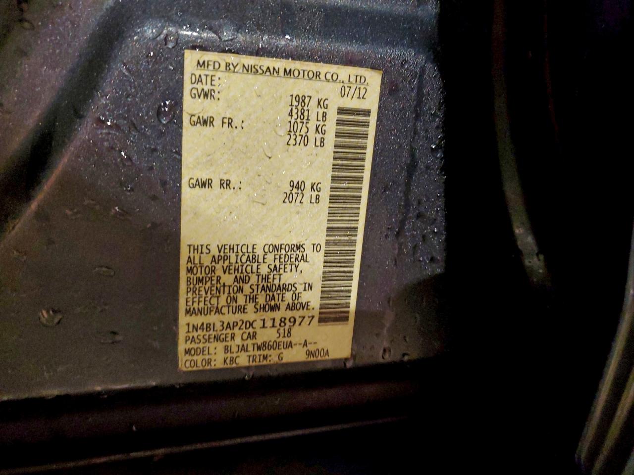 2013 NISSAN ALTIMA 3.5S photo 12