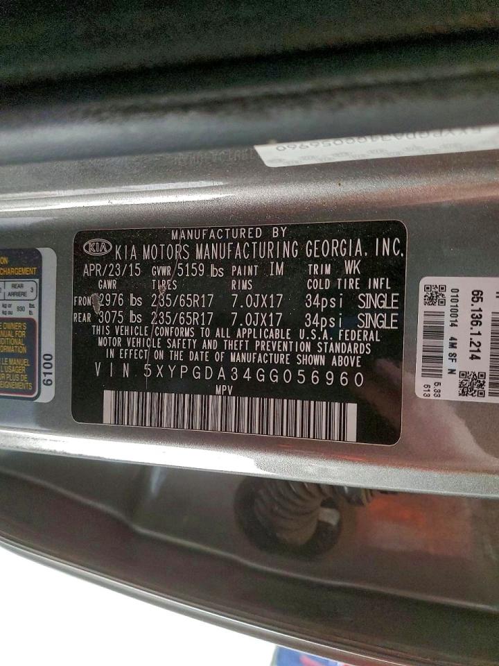 2016 KIA SORENTO LX photo 13