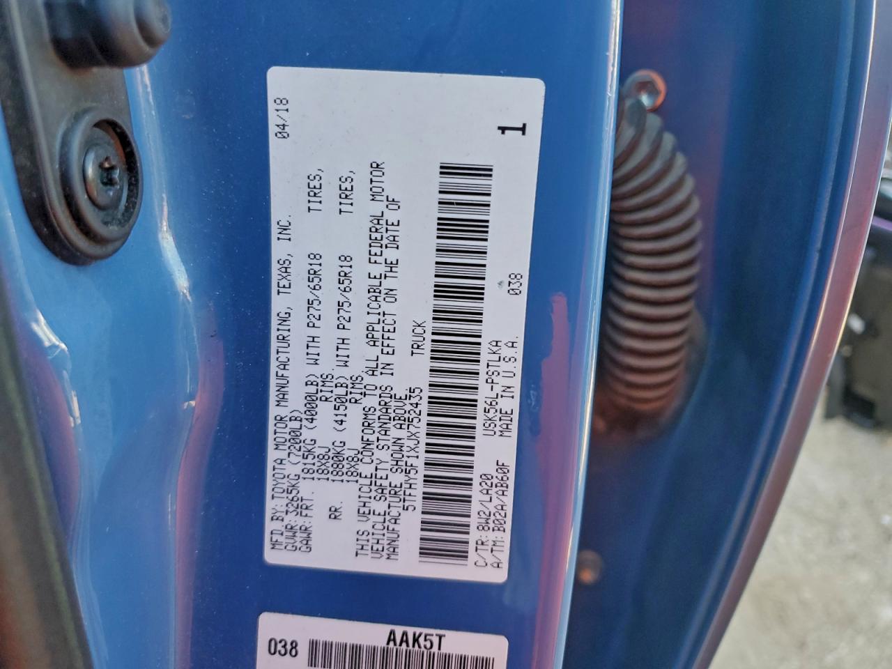 2018 TOYOTA TUNDRA CREWMAX LIMITED photo 12