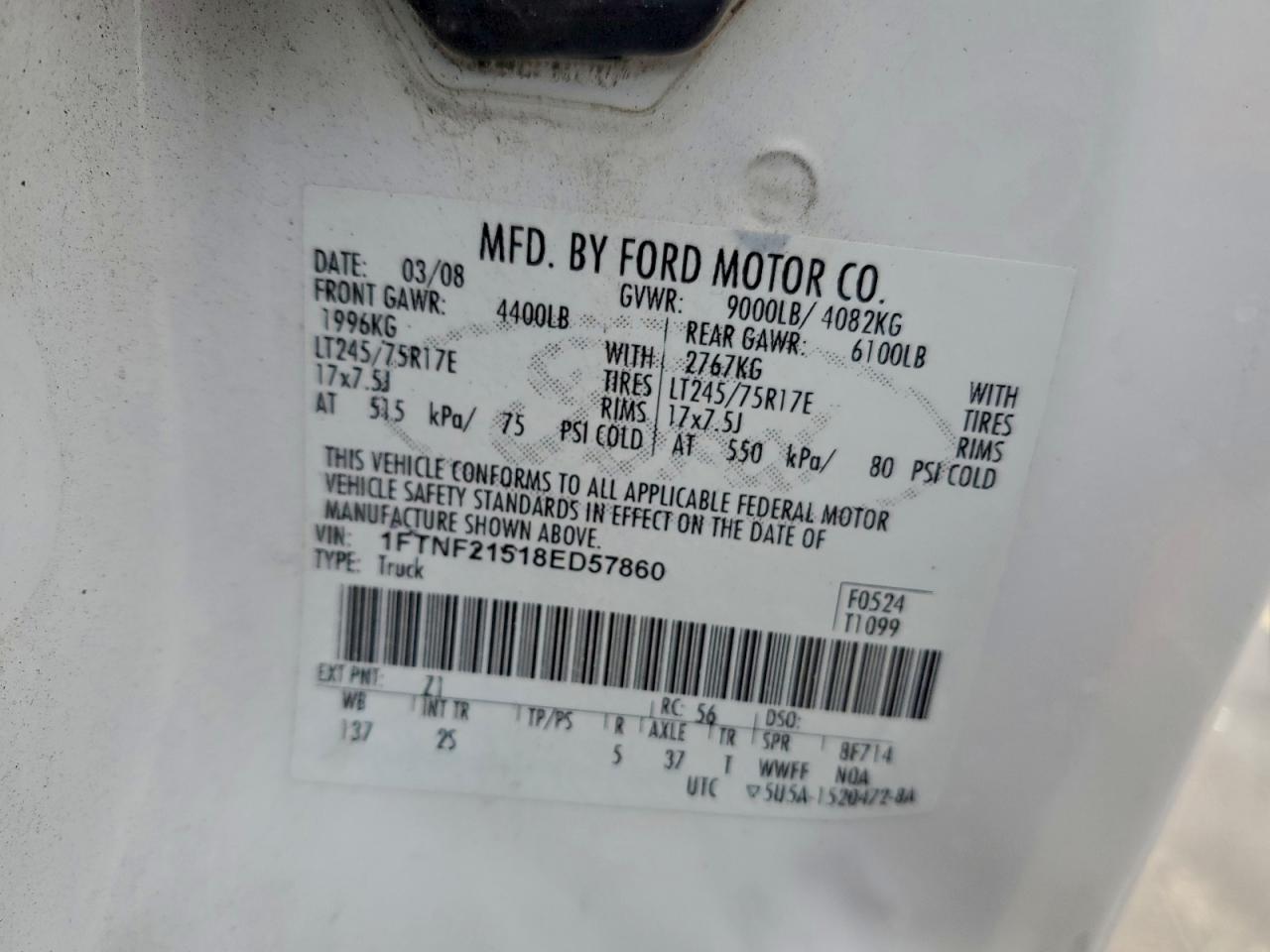 2008 FORD F250 SUPER DUTY photo 12