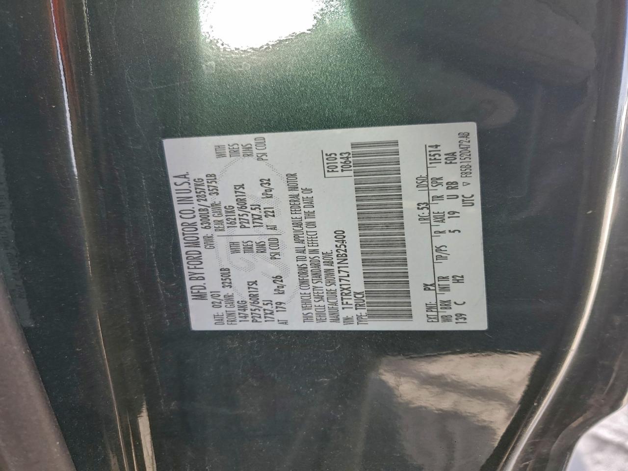 2001 FORD F150 photo 12