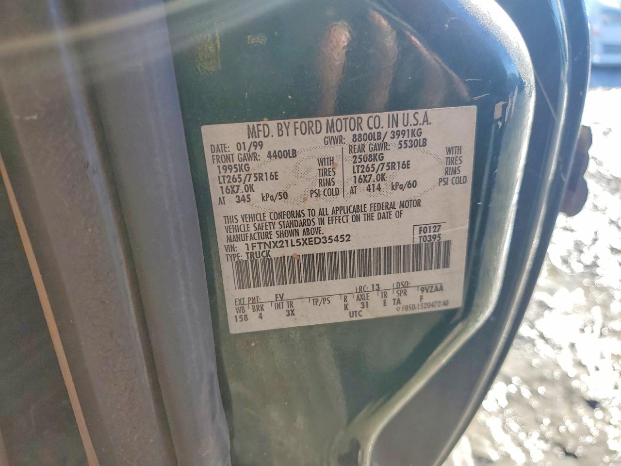 1999 FORD F250 SUPER DUTY photo 12