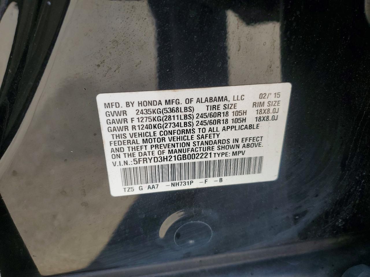 2016 ACURA MDX photo 14