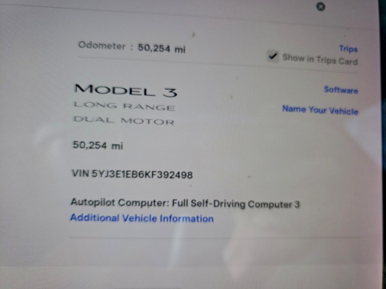 2019 TESLA MODEL 3 photo 9