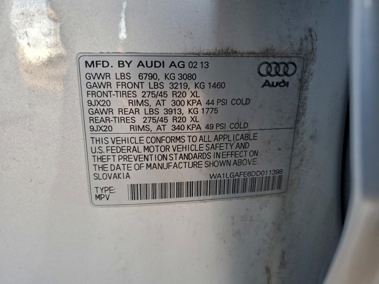 2013 AUDI Q7 PREMIUM PLUS photo 13