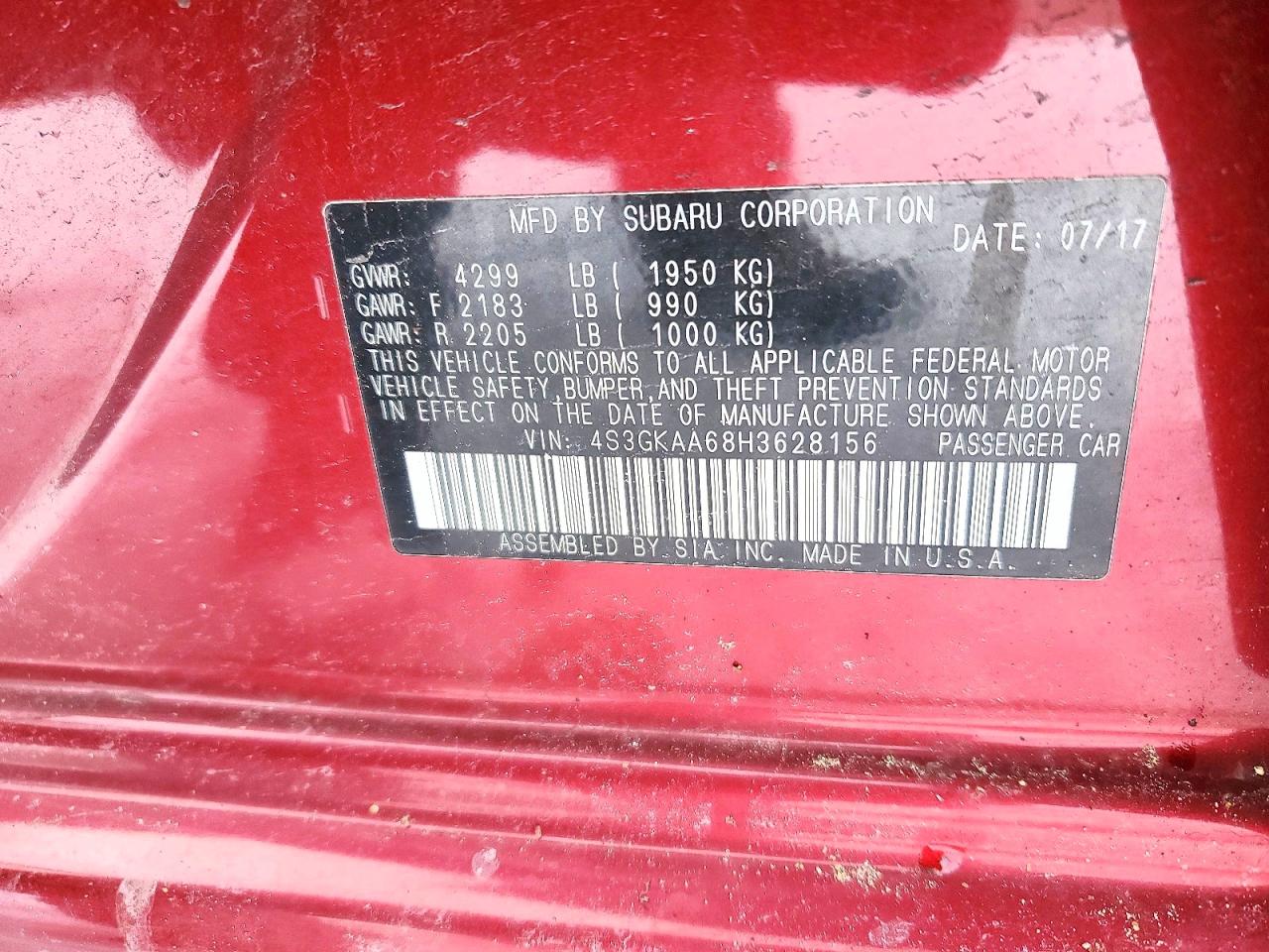2017 SUBARU IMPREZA photo 23