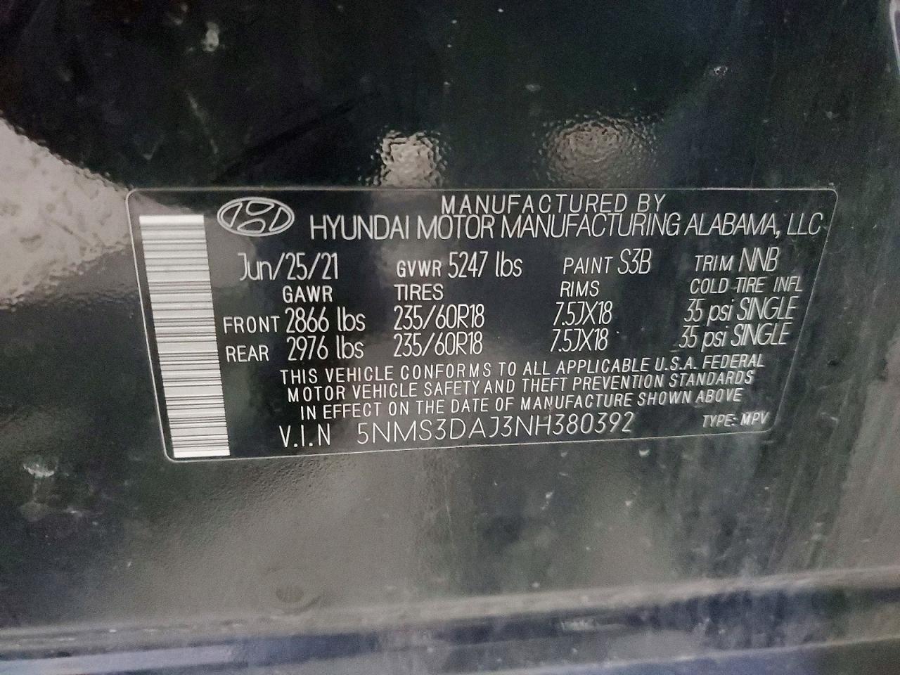 2022 HYUNDAI SANTA FE SEL photo 14