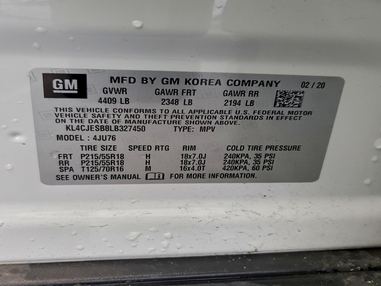 2020 BUICK ENCORE PREFERRED photo 13
