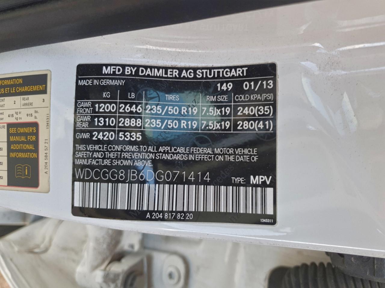 2013 MERCEDES-BENZ GLK 350 4MATIC photo 12