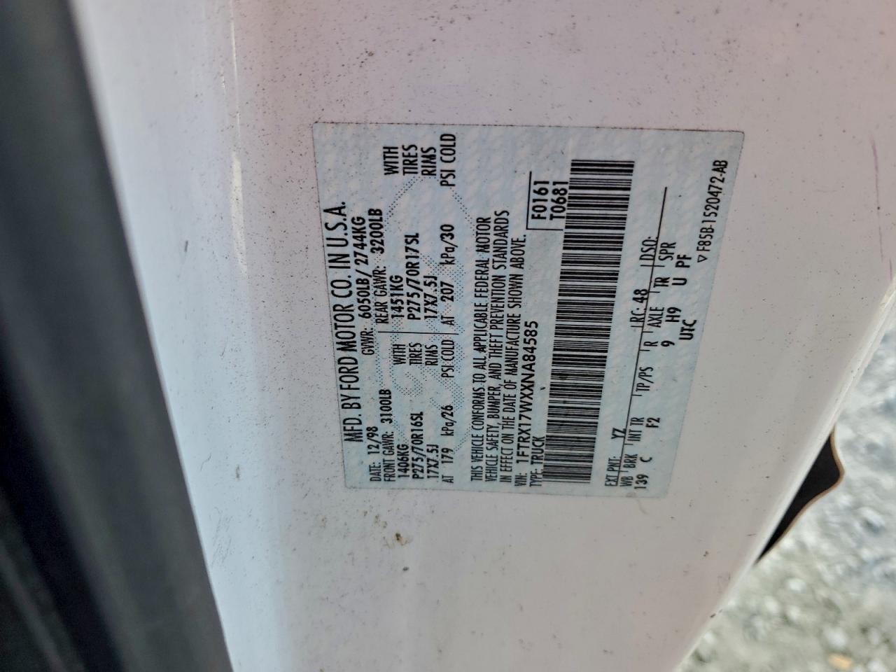 1999 FORD F150 photo 12