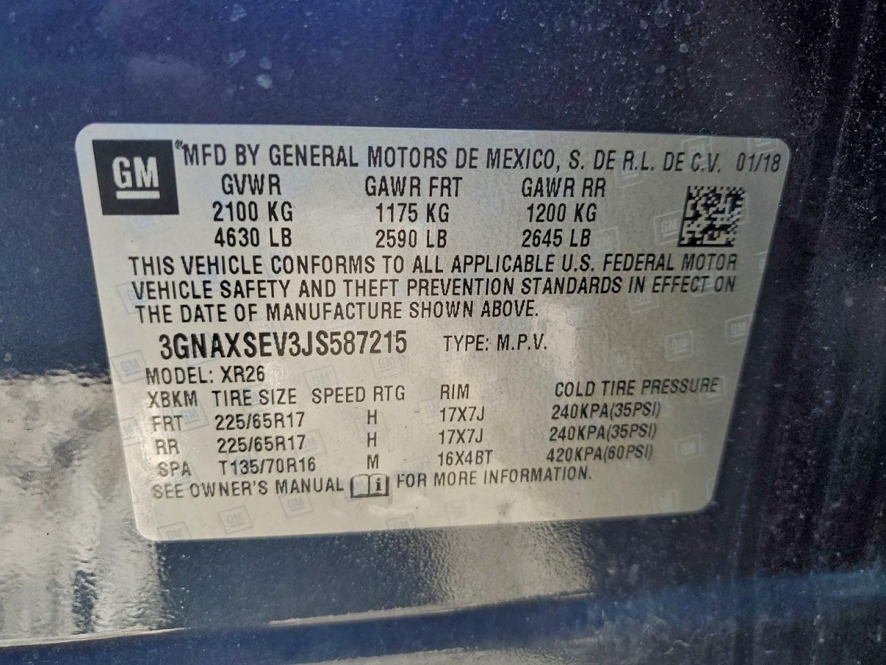 2018 CHEVROLET EQUINOX LT photo 13