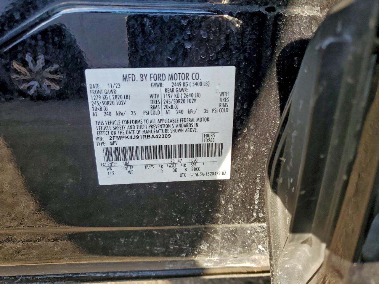 2024 FORD EDGE SEL photo 13