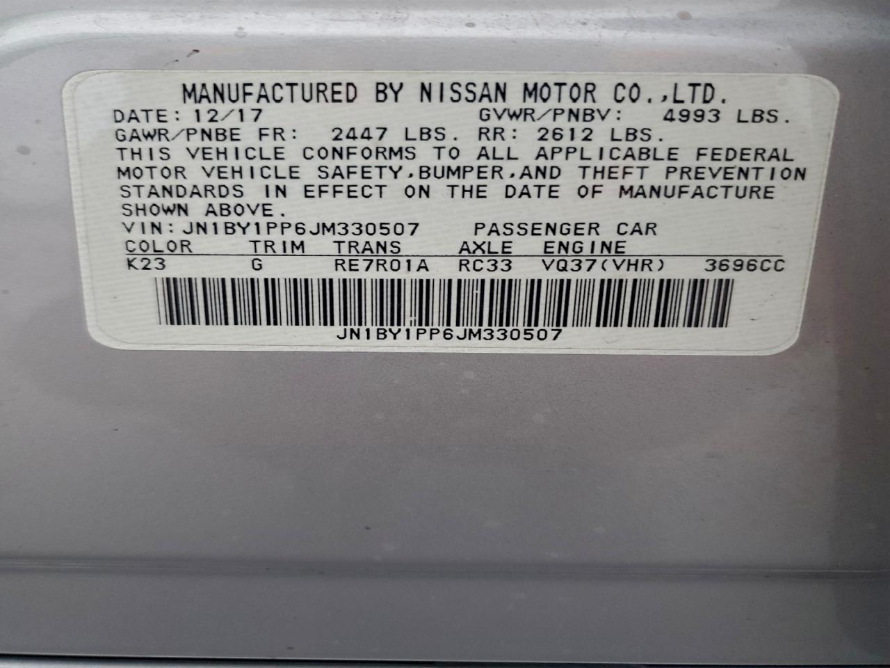 2018 INFINITI Q70L 3.7 LUXE photo 12