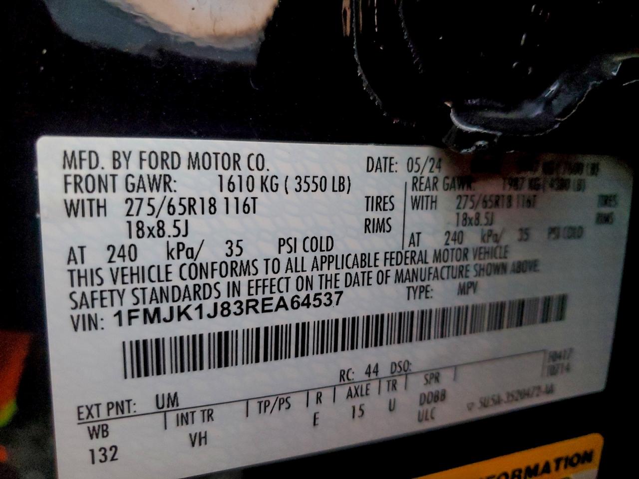 2024 FORD EXPEDITION MAX XLT photo 13
