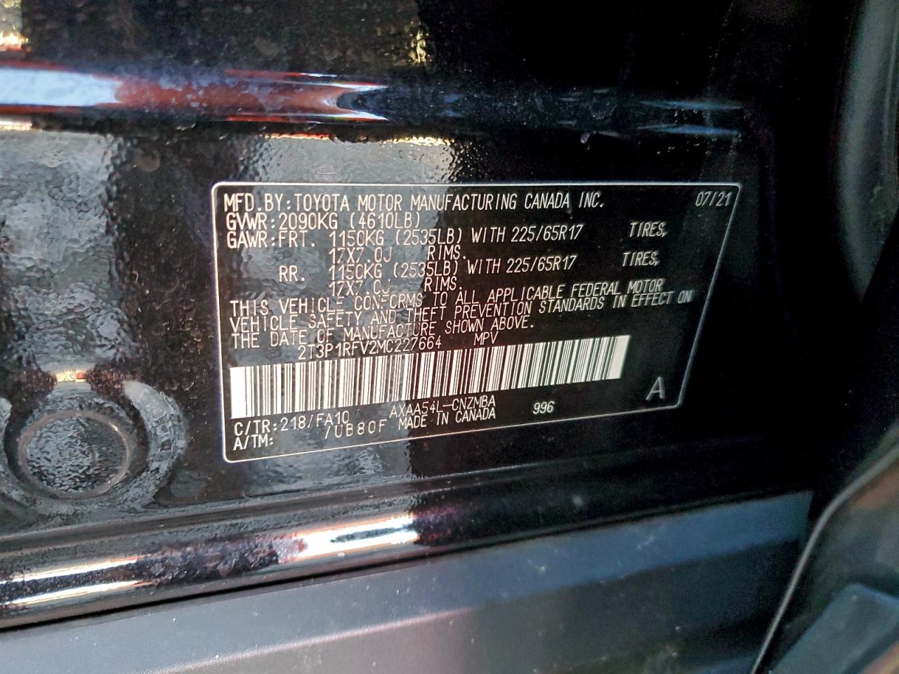 2021 TOYOTA RAV4 XLE photo 13