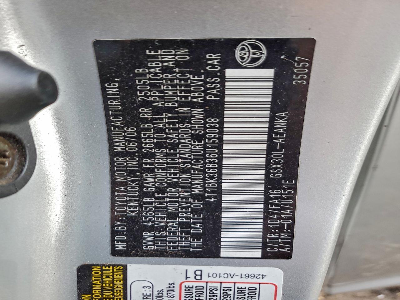 2006 TOYOTA AVALON XL photo 23