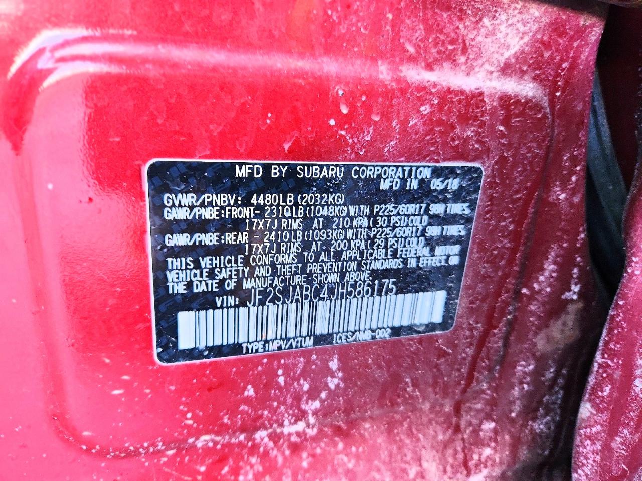2018 SUBARU FORESTER 2.5I photo 12