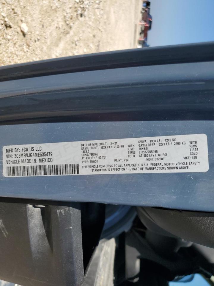 2021 RAM PROMASTER 3500 3500 HIGH photo 13