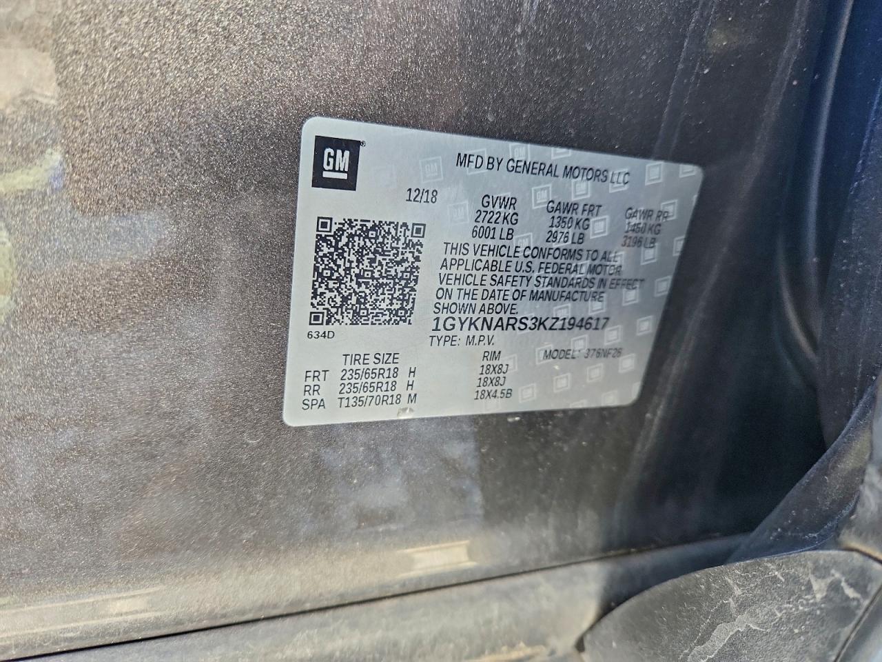 2019 CADILLAC XT5 photo 12