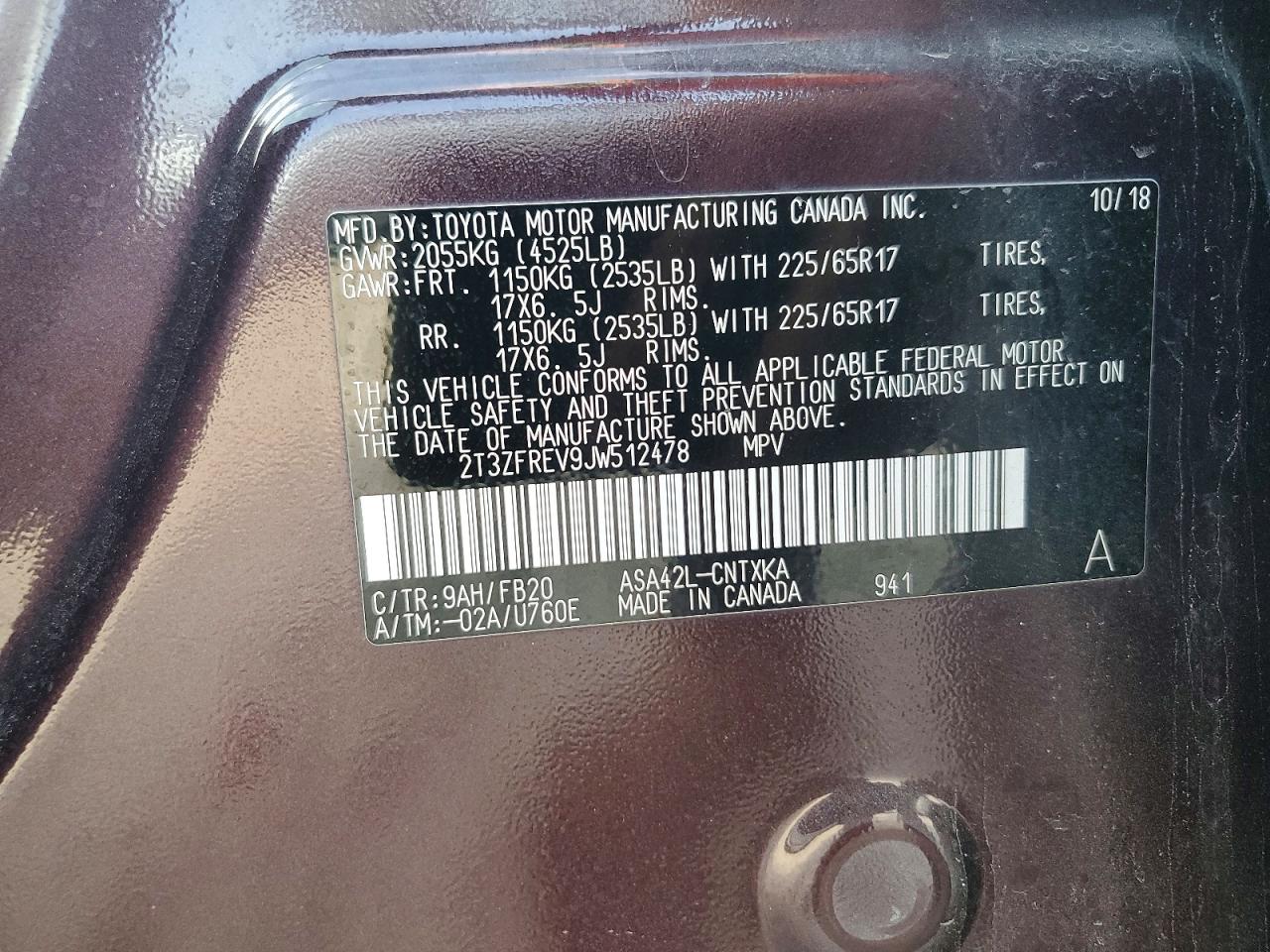 2018 TOYOTA RAV4 LE photo 13