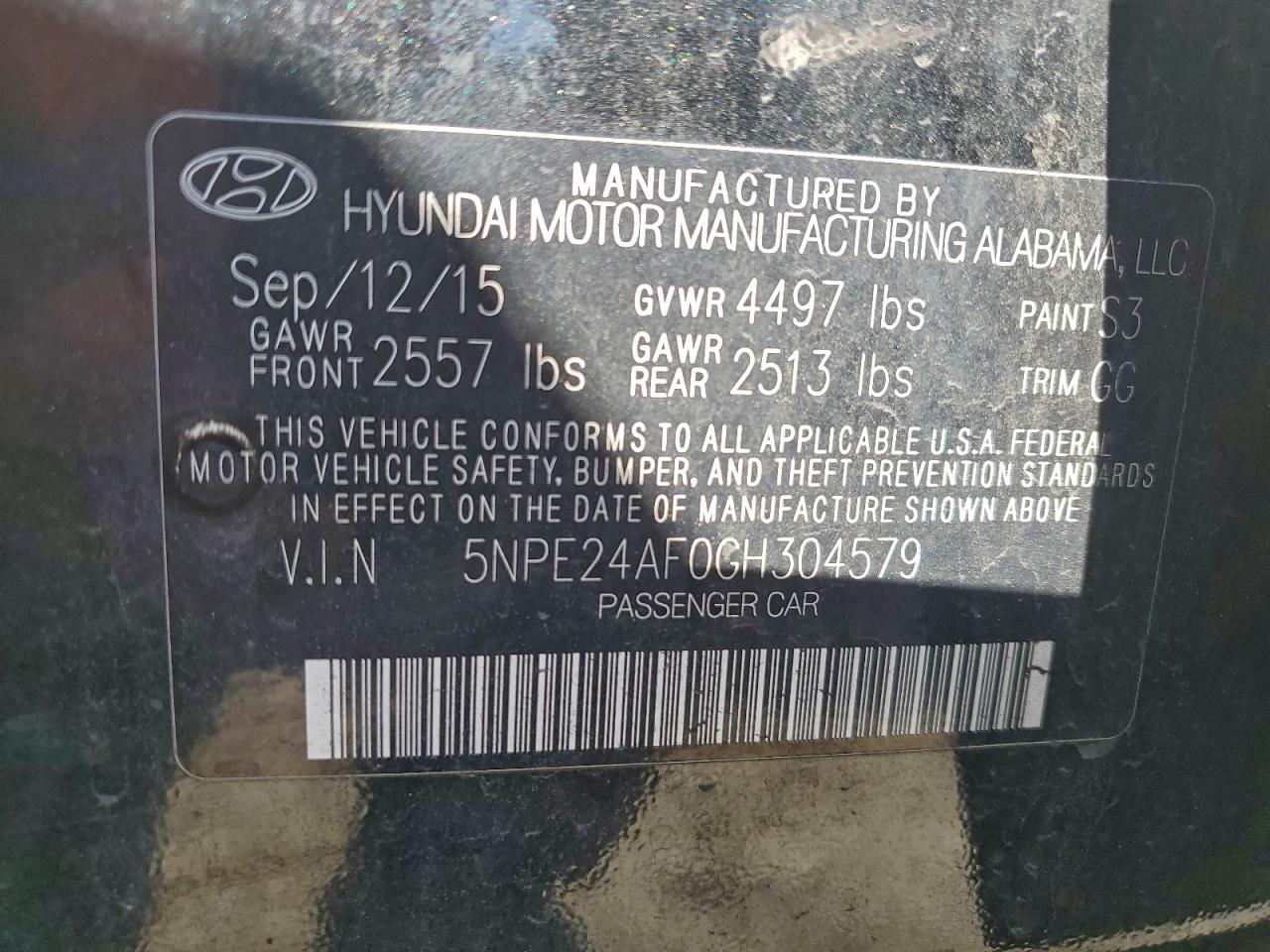 2016 HYUNDAI SONATA SE photo 12