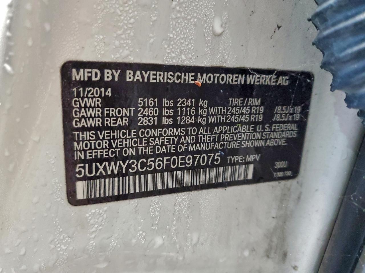 2015 BMW X3 XDRIVE28D photo 13