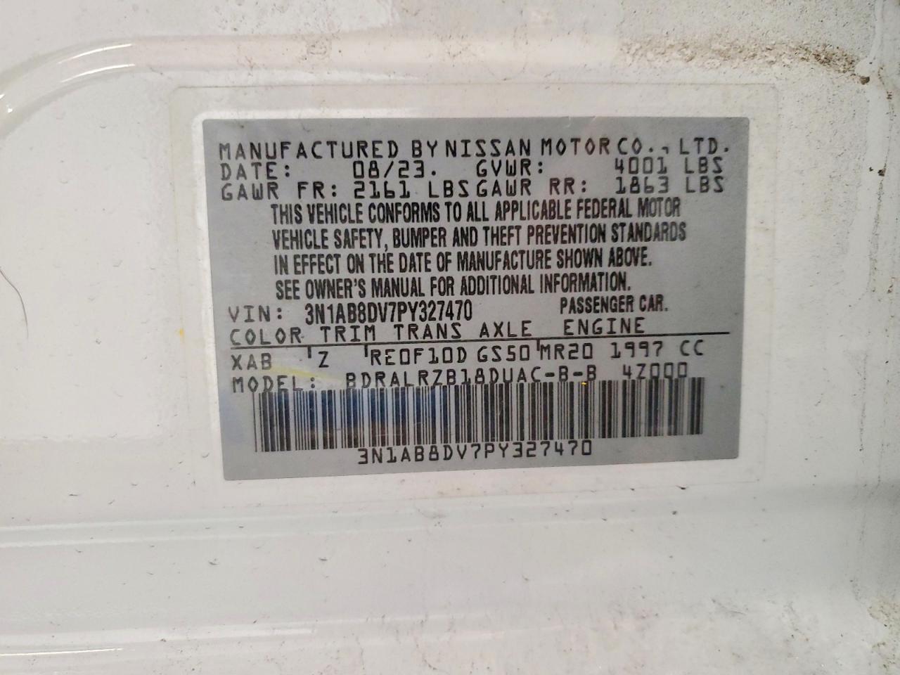 2023 NISSAN SENTRA SR photo 12
