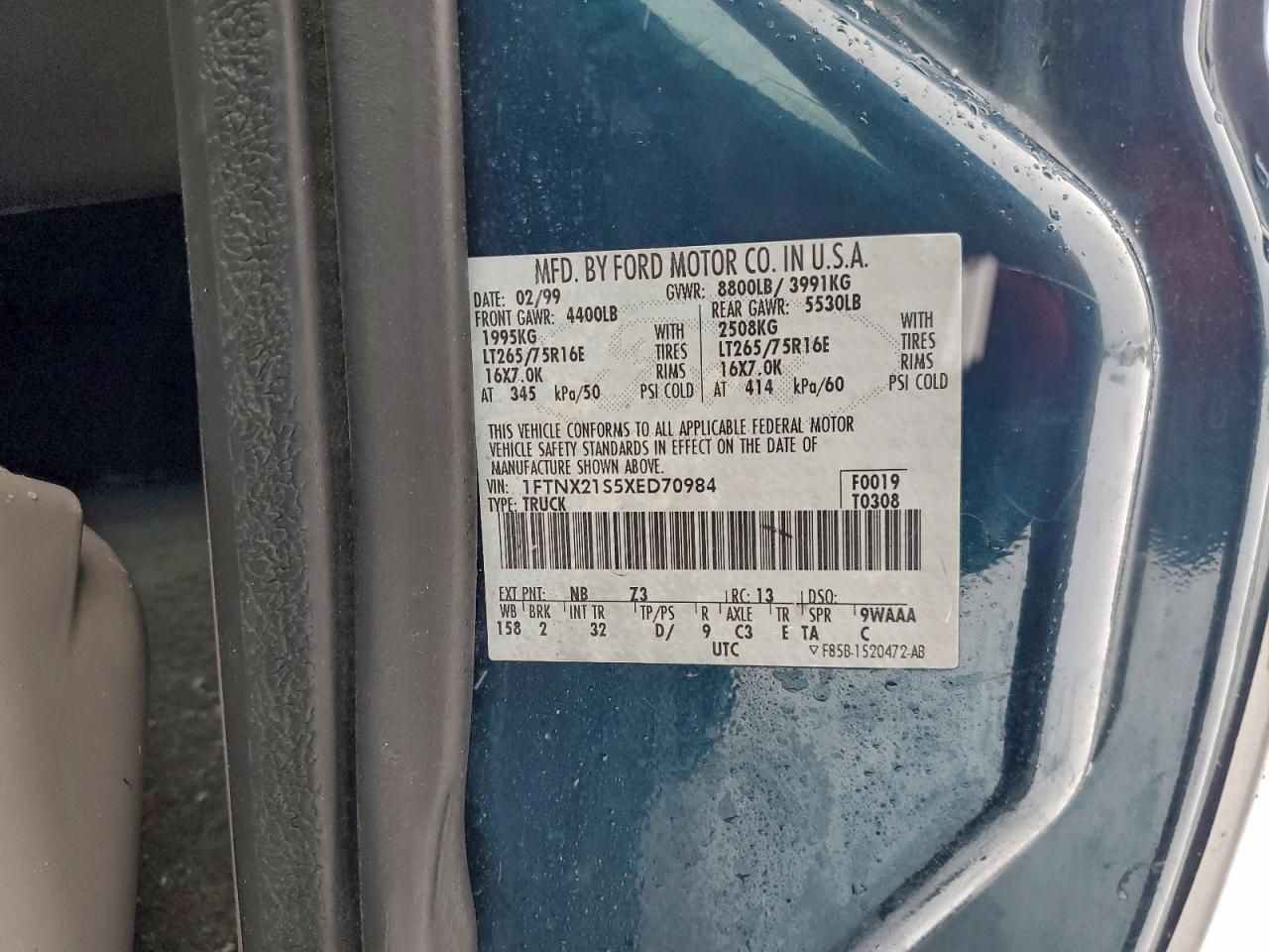 1999 FORD F250 SUPER DUTY photo 12