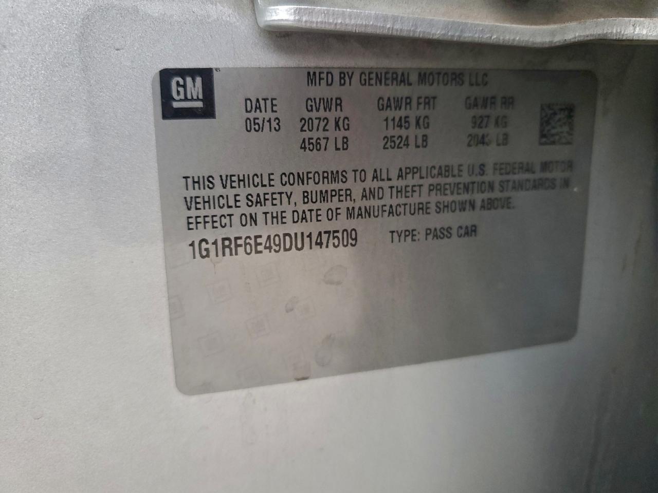 2013 CHEVROLET VOLT photo 12
