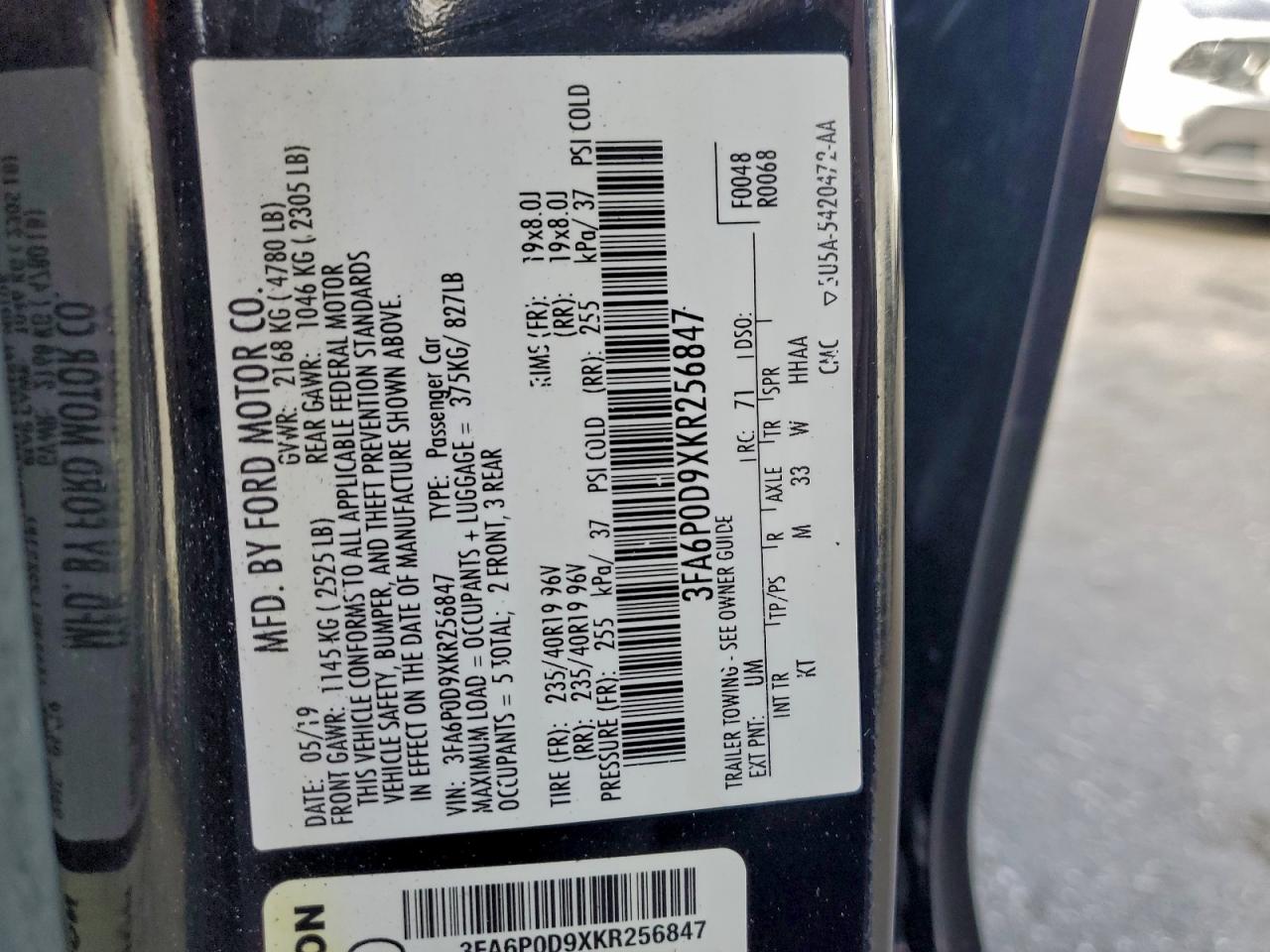 2019 FORD FUSION TITANIUM photo 23