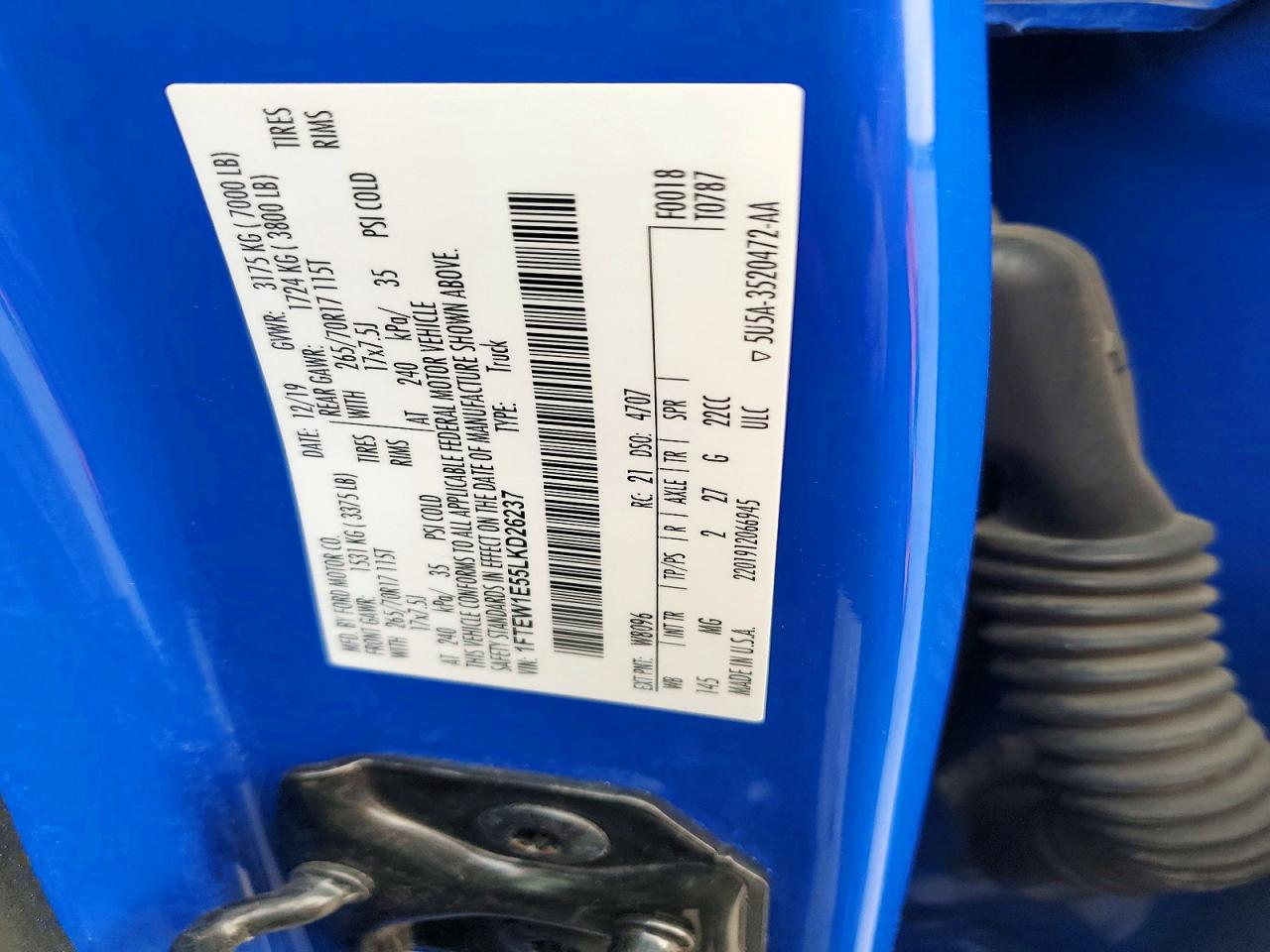 2020 FORD F150 SUPERCREW photo 12