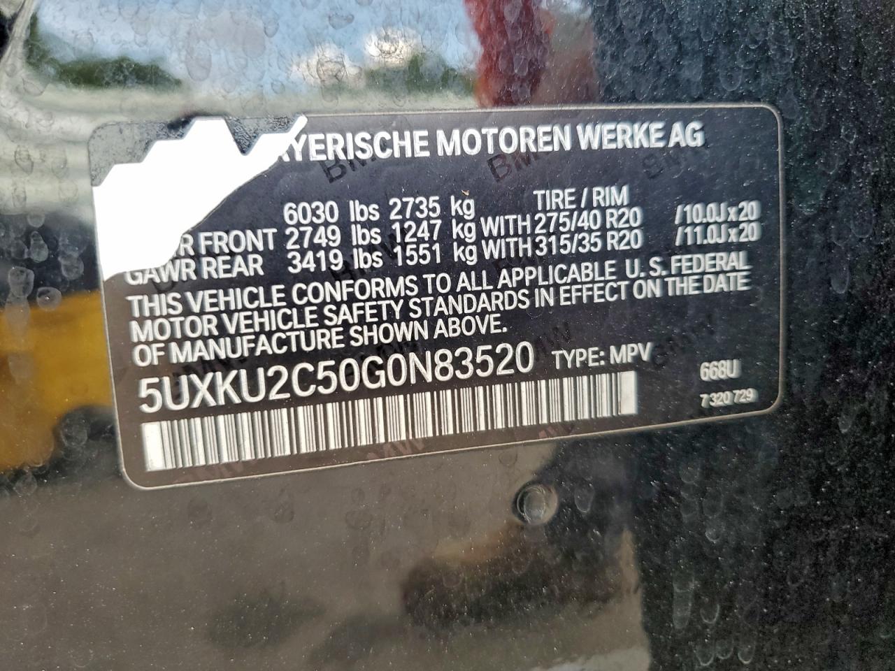2016 BMW X6 XDRIVE35I photo 13