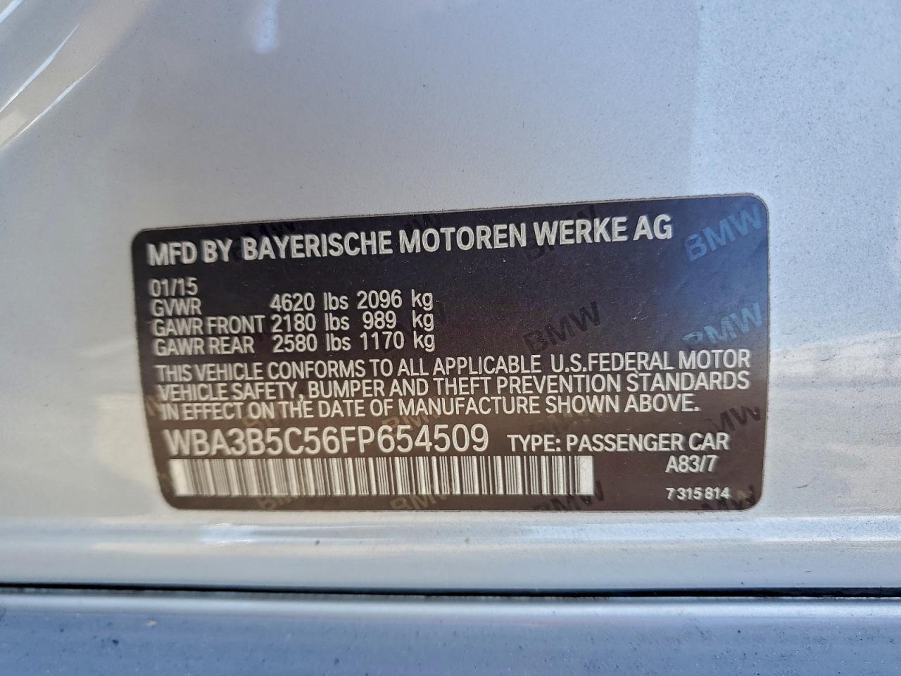 2015 BMW 328 XI SULEV photo 12
