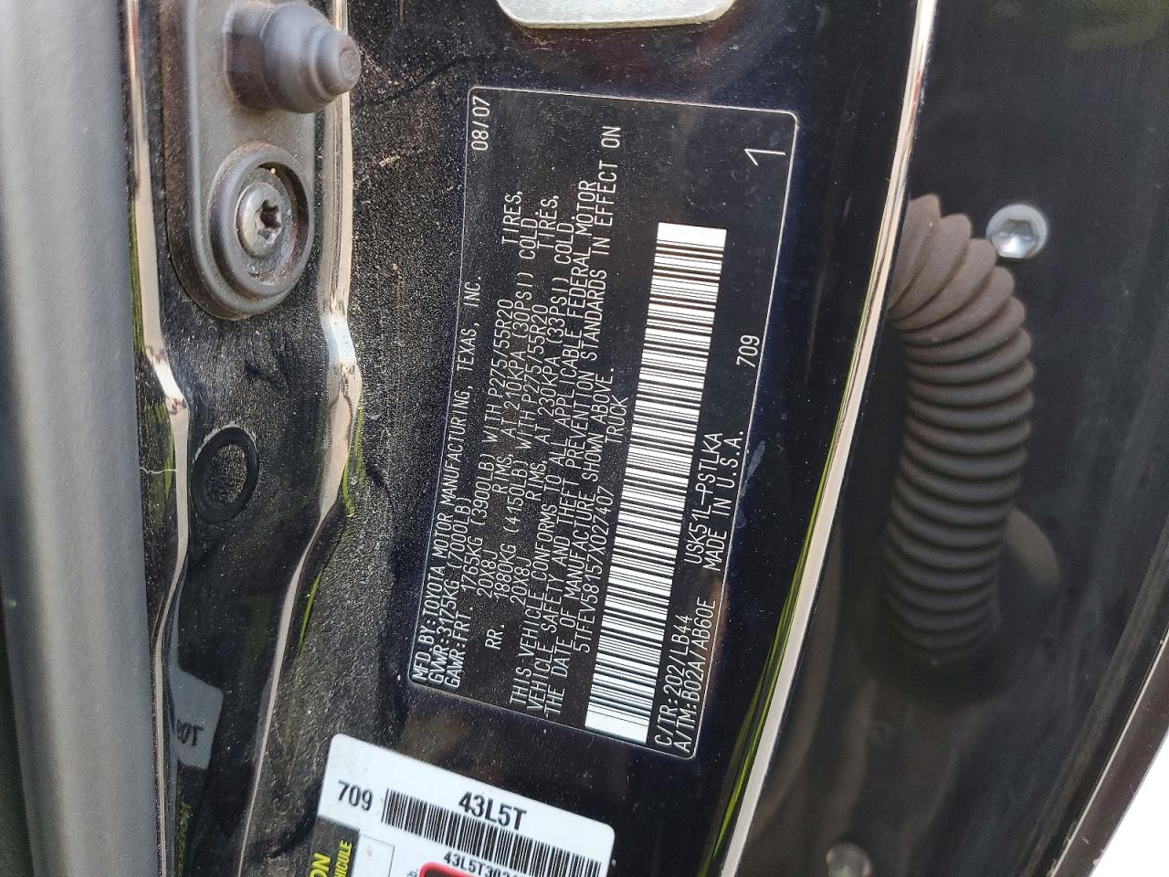 2007 TOYOTA TUNDRA CREWMAX LIMITED photo 23
