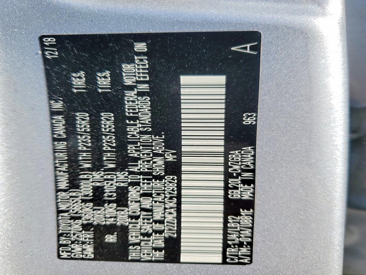 2019 LEXUS RX 350 BASE photo 13