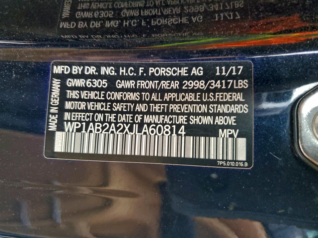 2018 PORSCHE CAYENNE S photo 13