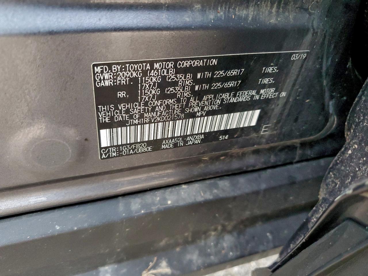 2019 TOYOTA RAV4 LE photo 13