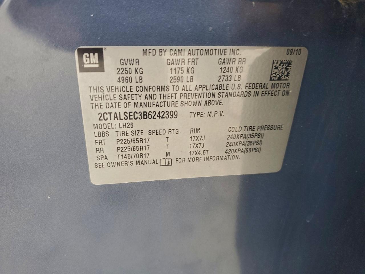 2011 GMC TERRAIN SLE photo 13